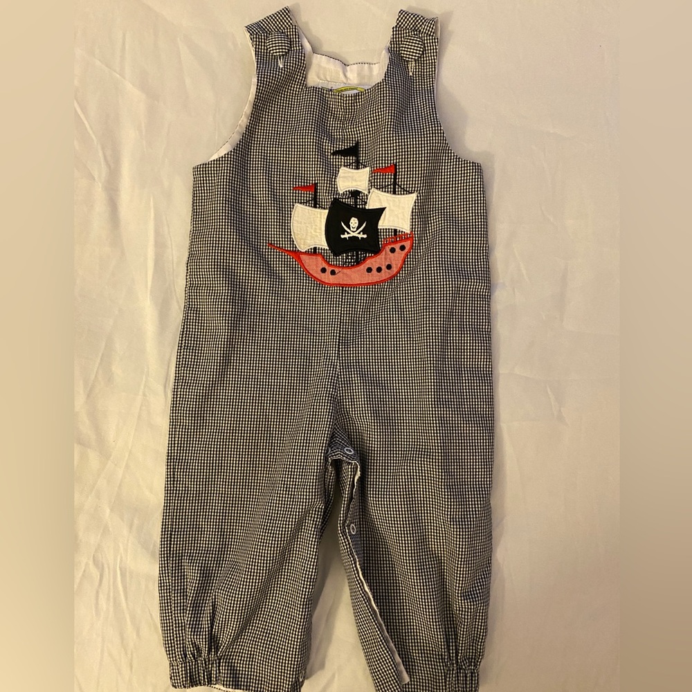 Castles and Crowns Pirate Ship Romper - Size 18 months